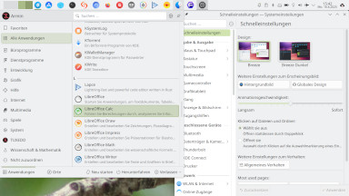 Screenshot von individuellen KDE 6.
